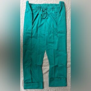 Elate Emerald Green Elastic Waist Scrub Pants, Size: 3XP, NIP (Unisex)